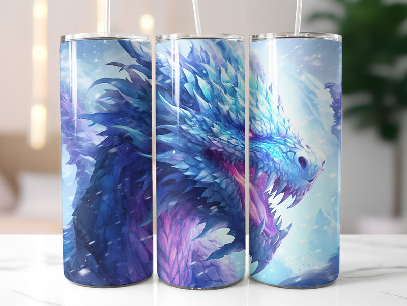 Ice Dragon Tumbler Wrap - CraftNest