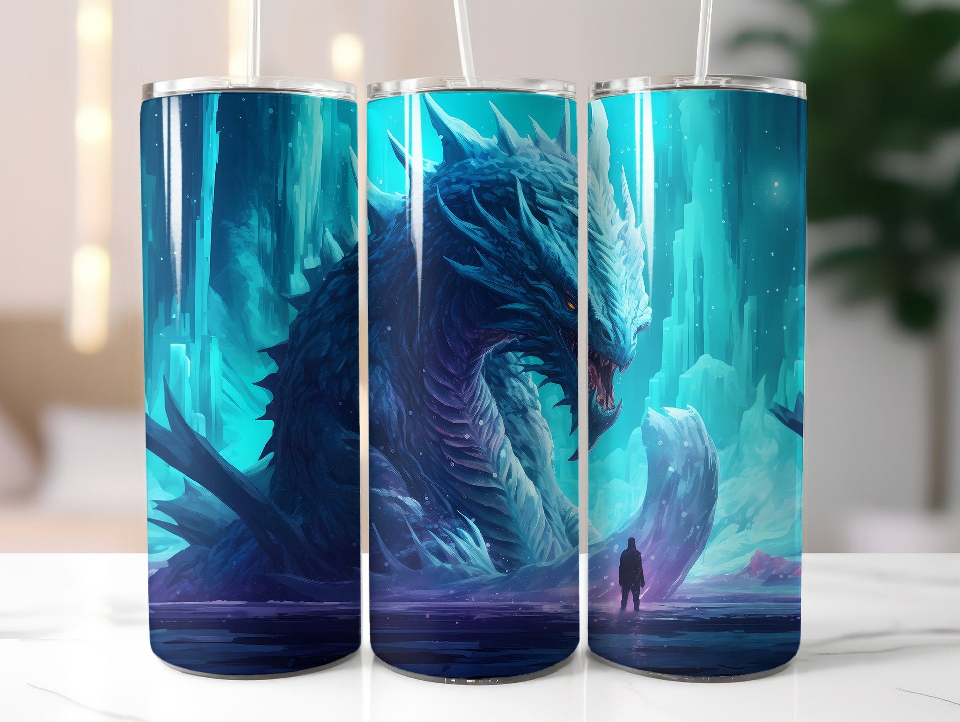 Ice Dragon Tumbler Wrap - CraftNest
