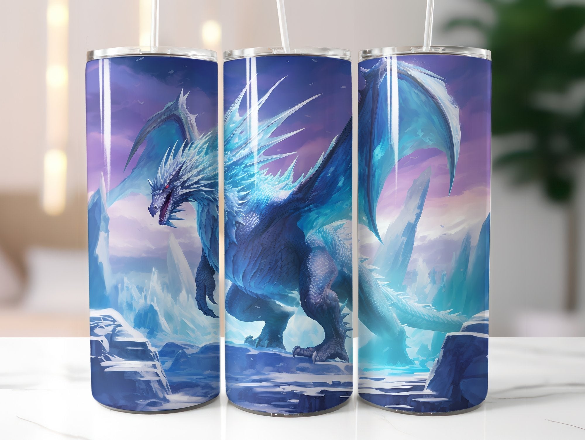 Ice Dragon Tumbler Wrap - CraftNest