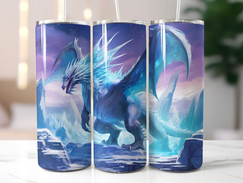 Ice Dragon Tumbler Wrap - CraftNest
