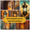 Steampunk Lanterns Junk Journal Pages