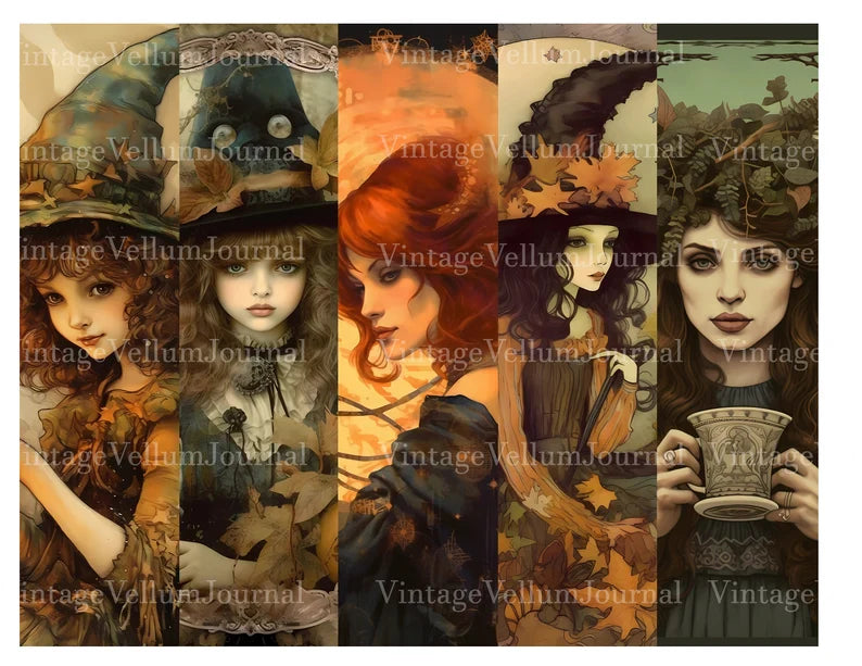 Woodland Witches Junk Journal Pages - CraftNest - Digital Crafting and Art