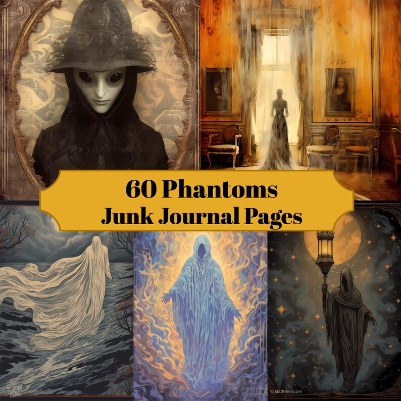 Phantoms Junk Journal Pages - CraftNest