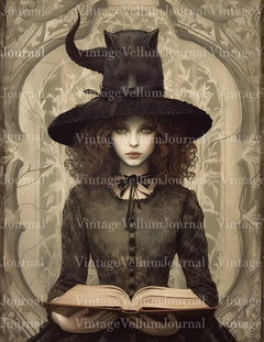 Gothic Witches Junk Journal Pages - CraftNest - Digital Crafting and Art