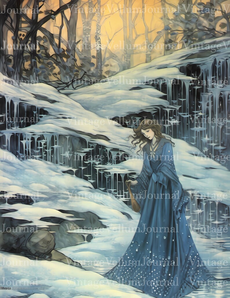 Ice Witches Junk Journal Pages - CraftNest - Digital Crafting and Art