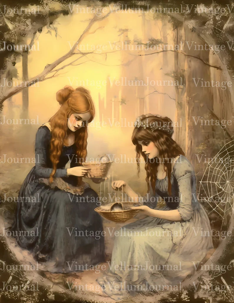 Woodland Witches Junk Journal Pages - CraftNest - Digital Crafting and Art