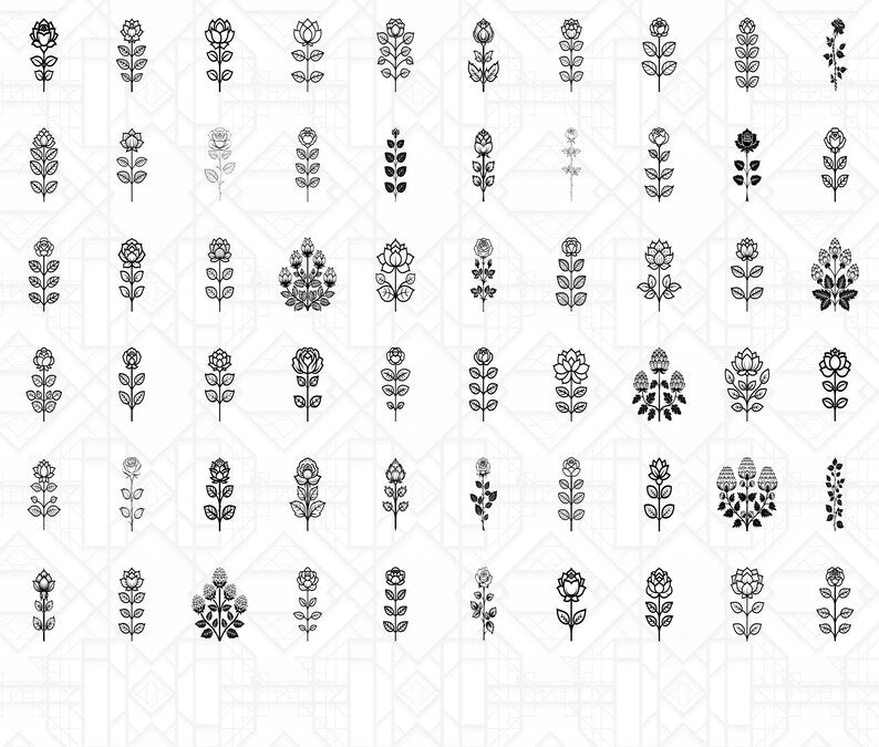 Roses SVG Bundle - CraftNest - Digital Crafting and Art