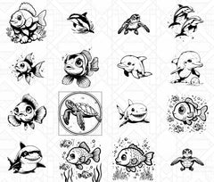 Cute Under Waterworld SVG Bundle - CraftNest - Digital Crafting and Art