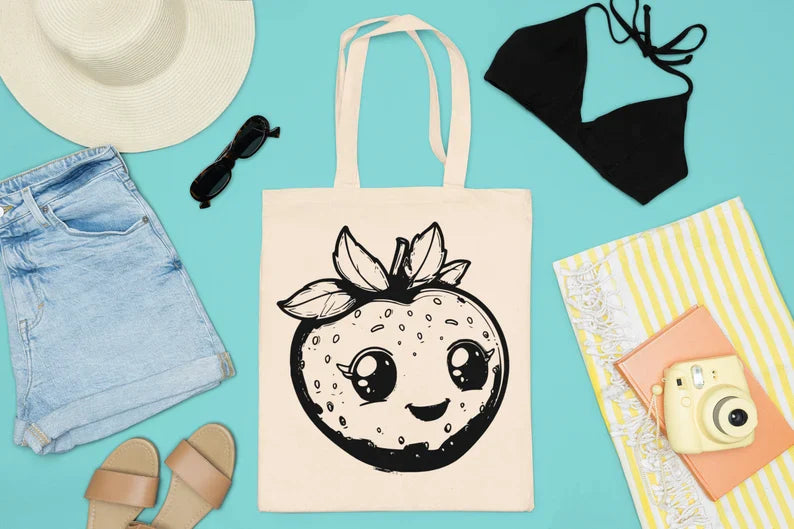 Kawaii Fruits SVG Bundle - CraftNest - Digital Crafting and Art