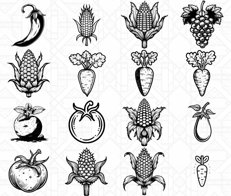 Minimalist Fruits SVG Bundle - CraftNest - Digital Crafting and Art