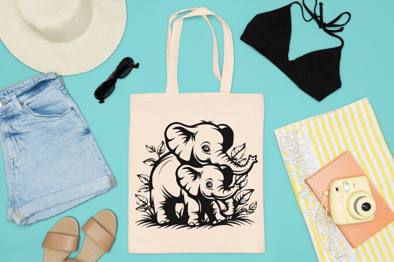 Baby Elephants SVG Bundle - CraftNest - Digital Crafting and Art