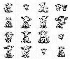 Cute Cows SVG Bundle - CraftNest - Digital Crafting and Art