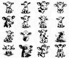 Cute Cows SVG Bundle - CraftNest - Digital Crafting and Art