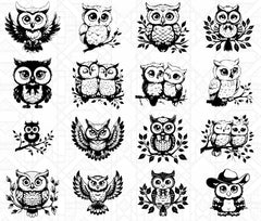 Cute Owls SVG Bundle - CraftNest - Digital Crafting and Art