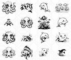Cute Under Waterworld SVG Bundle - CraftNest - Digital Crafting and Art