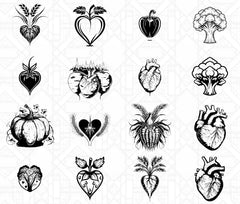 Heart-Shaped Fruits SVG Bundle - CraftNest - Digital Crafting and Art