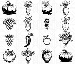 Minimalist Fruits SVG Bundle - CraftNest - Digital Crafting and Art