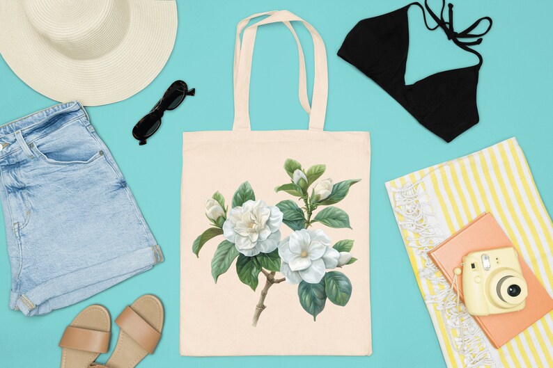 Gardenias Flowers Clipart - CraftNest - Digital Crafting and Art