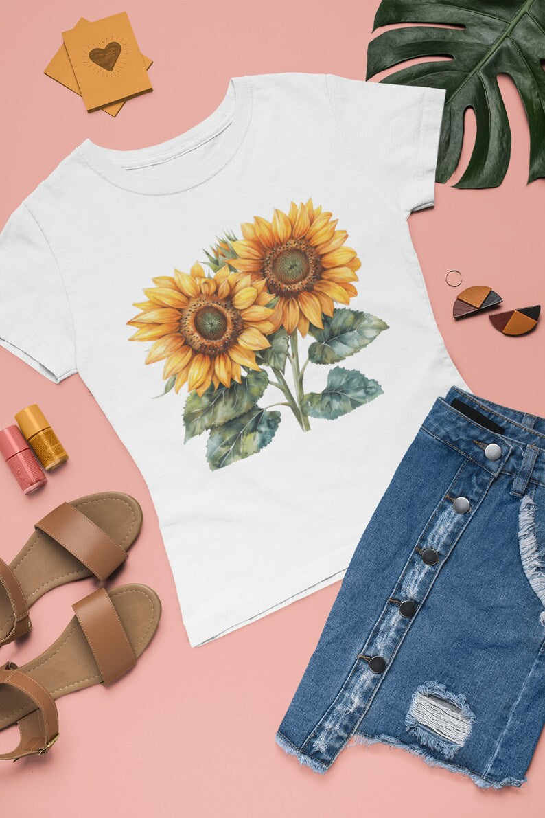 Sunflowers Flowers Clipart - CraftNest - Digital Crafting and Art