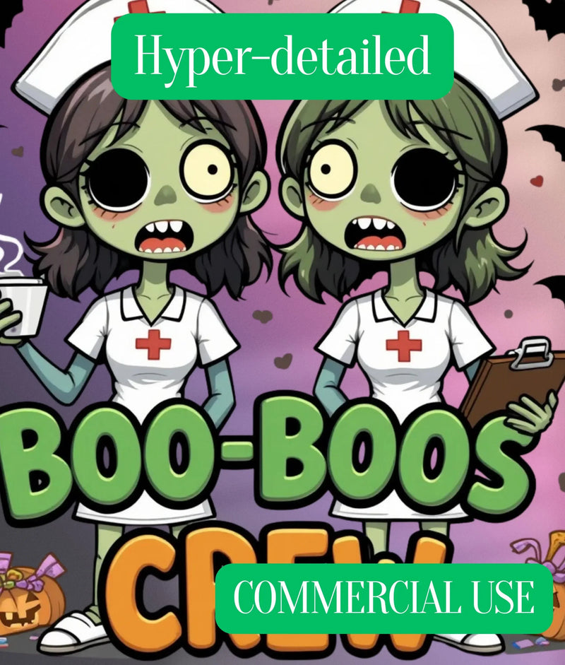 Zombie Nurse Clipart Bundle - CraftNest - Digital Crafting and Art