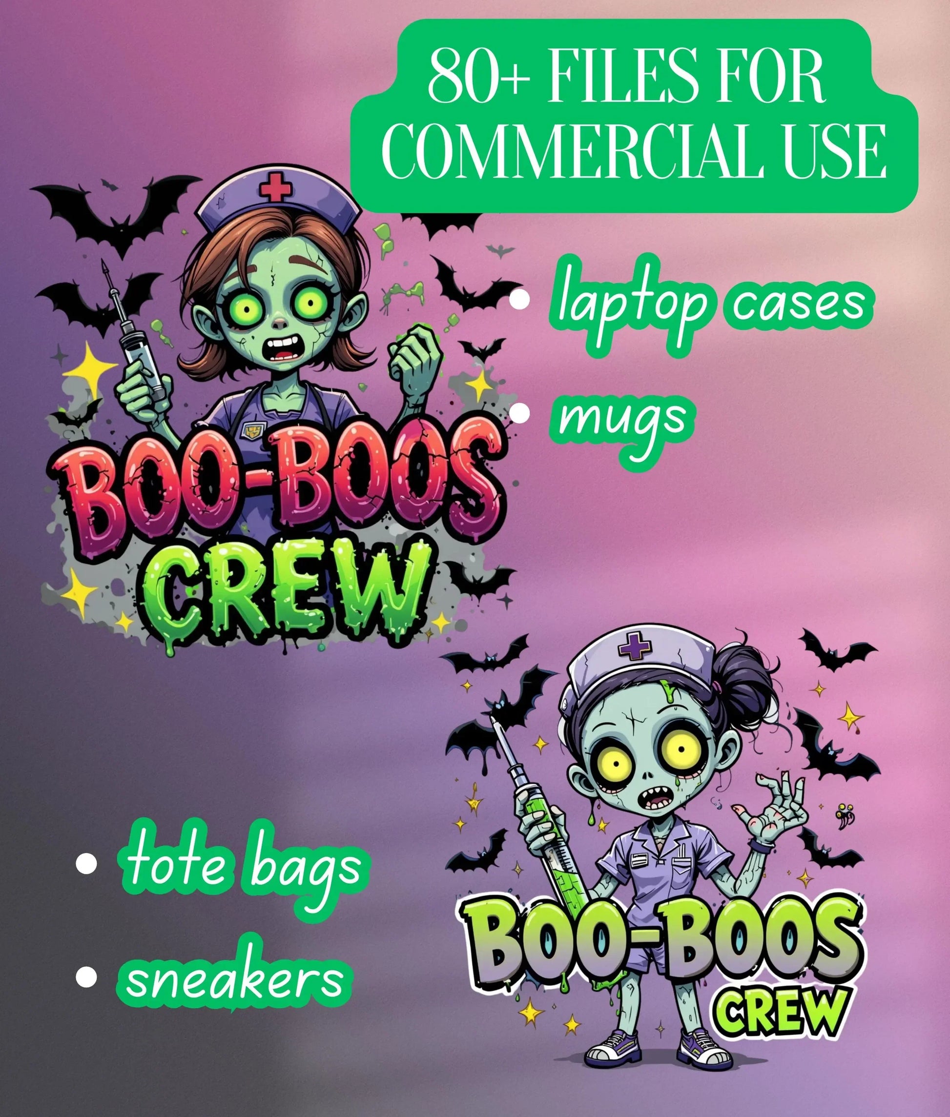 Zombie Nurse Clipart Bundle - CraftNest - Digital Crafting and Art