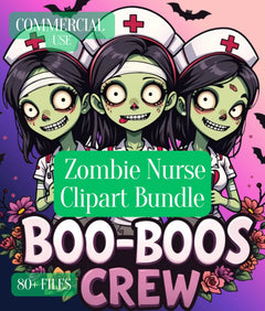 Zombie Nurse Clipart Bundle - CraftNest - Digital Crafting and Art