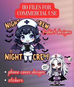 Vampire Nurse Clipart Bundle - CraftNest - Digital Crafting and Art