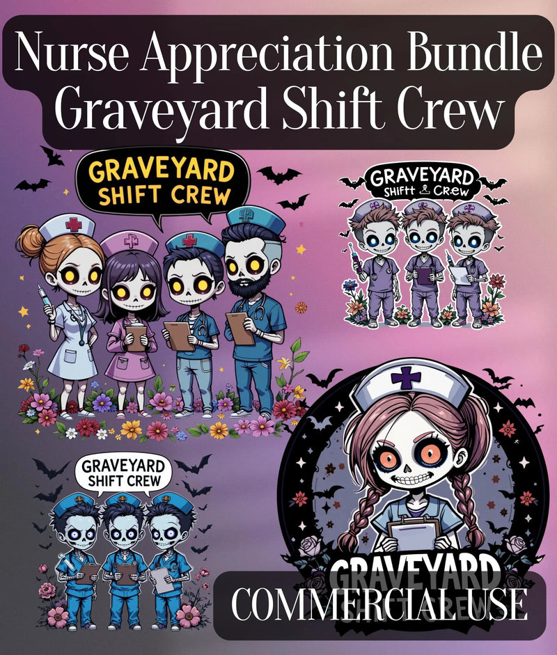 Skeleton Nurse Clipart Bundle - CraftNest - Digital Crafting and Art