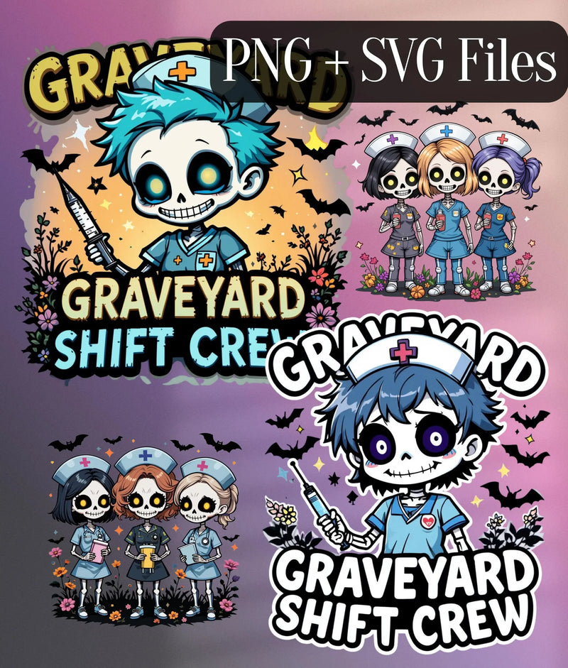 Skeleton Nurse Clipart Bundle - CraftNest - Digital Crafting and Art