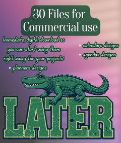 Retro Alligator SVG Bundle - CraftNest - Digital Crafting and Art