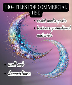 Wiccan Holographic Clipart Bundle - CraftNest - Digital Crafting and Art