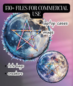 Wiccan Holographic Clipart Bundle - CraftNest - Digital Crafting and Art
