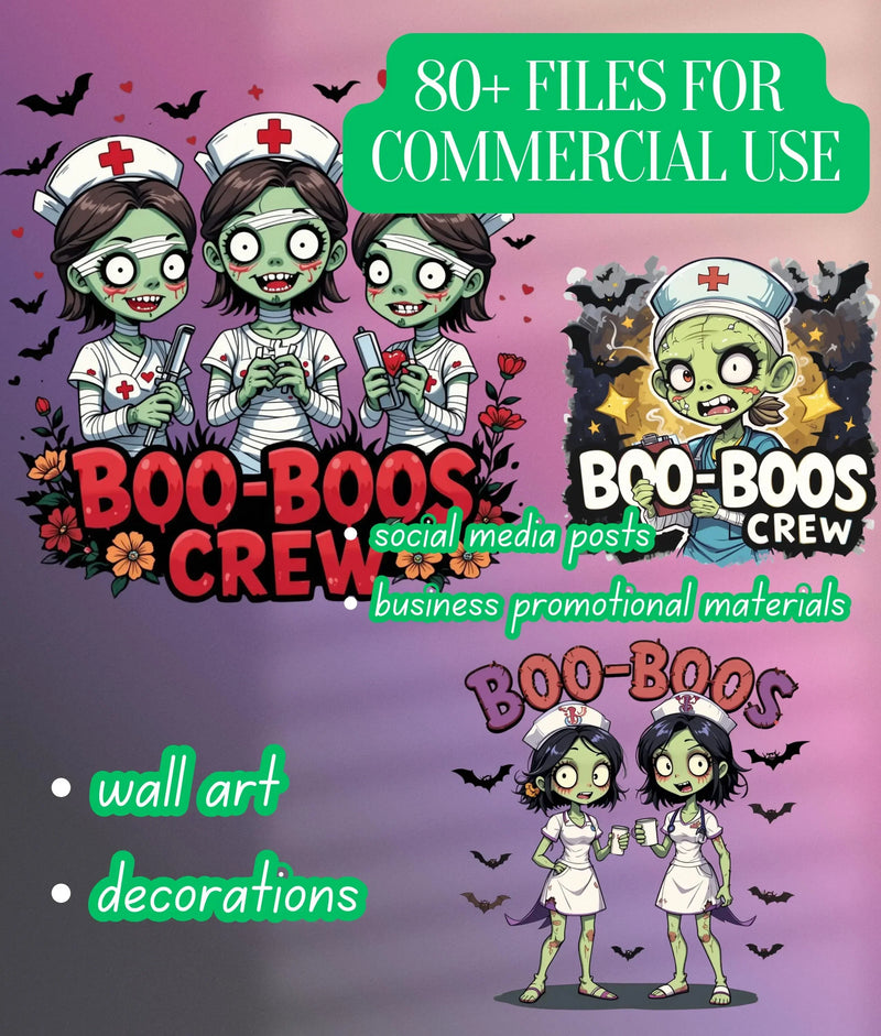 Zombie Nurse Clipart Bundle - CraftNest - Digital Crafting and Art