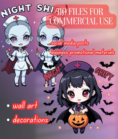 Vampire Nurse Clipart Bundle - CraftNest - Digital Crafting and Art