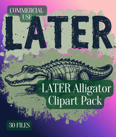 Retro Alligator SVG Bundle - CraftNest - Digital Crafting and Art