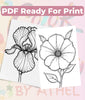 Patchwork Flowers Coloring Book Bundle