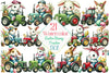 Easter Bunny Tractor Clipart Bundle