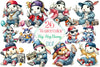 Hip Hop Bunny Easter Clipart Bundle