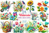 Spring Garden Clipart Bundle
