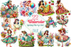 Spring Pin-Up Girl Design Clipart Bundle