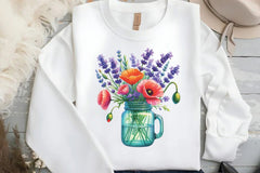 Spring Flowers Vase Clipart Bundle - CraftNest - Digital Crafting and Art