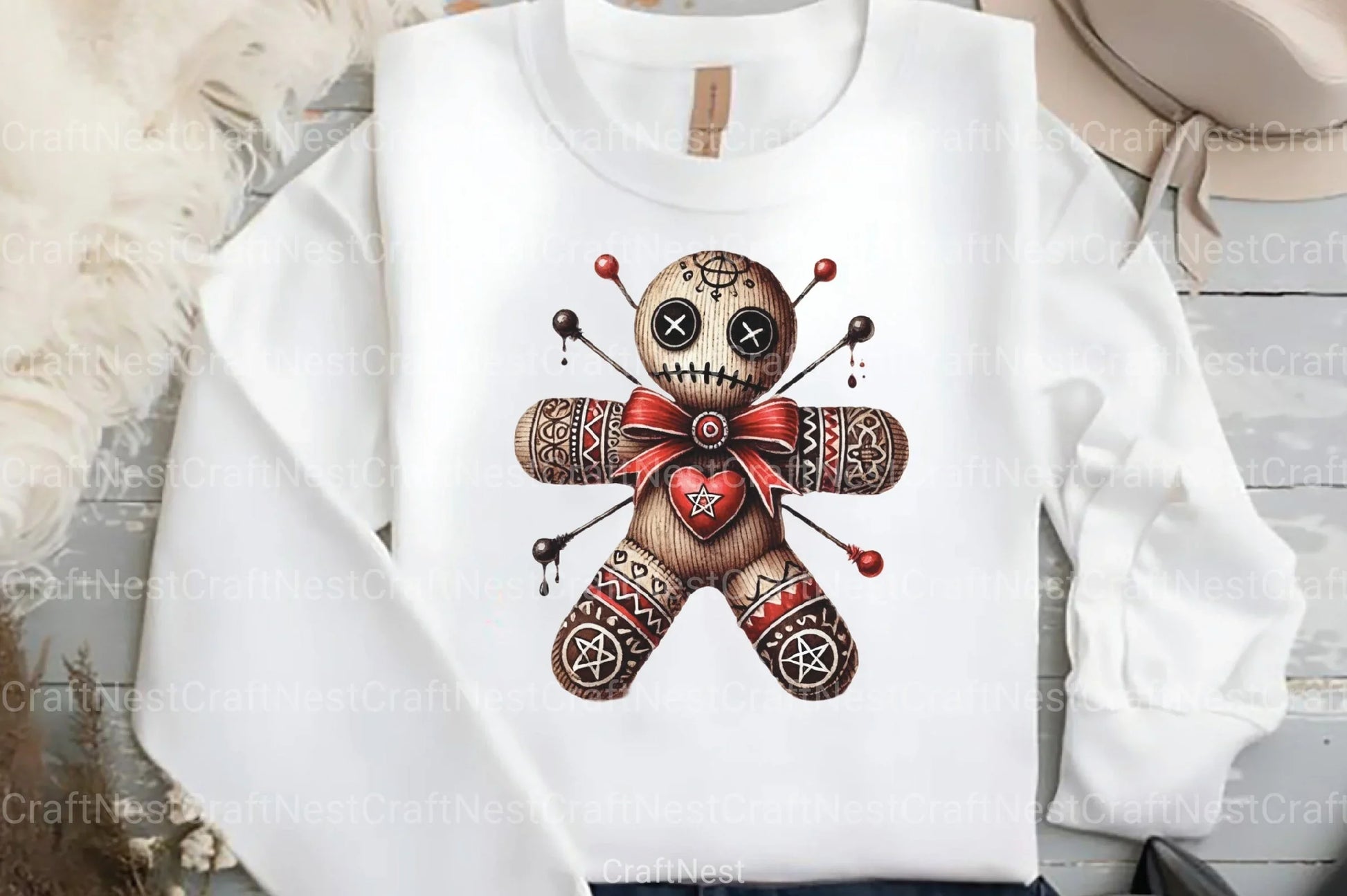 Gothic Voodoo Doll Clipart Bundle for Valentine's Day - CraftNest - Digital Crafting and Art