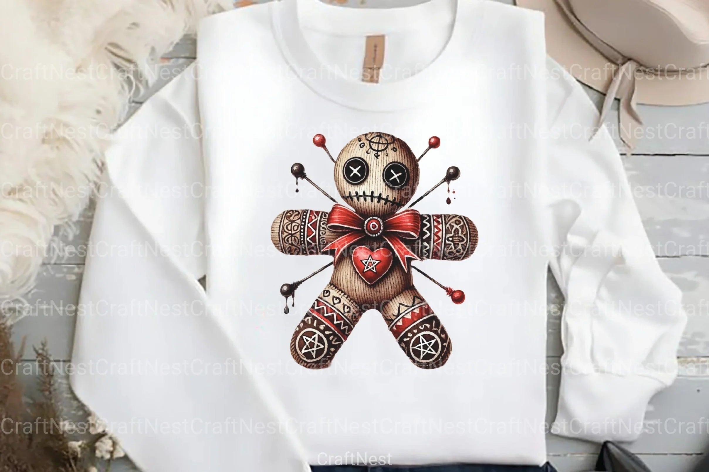 Gothic Voodoo Doll Clipart Bundle for Valentine's Day - CraftNest - Digital Crafting and Art