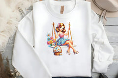 Spring Pin-Up Girl Design Clipart Bundle - CraftNest - Digital Crafting and Art