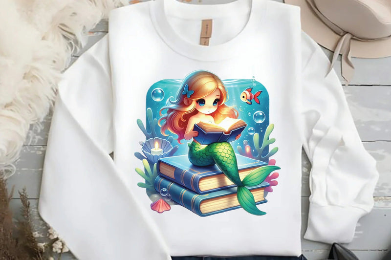 Cute Mermaid Clipart Bundle - CraftNest - Digital Crafting and Art