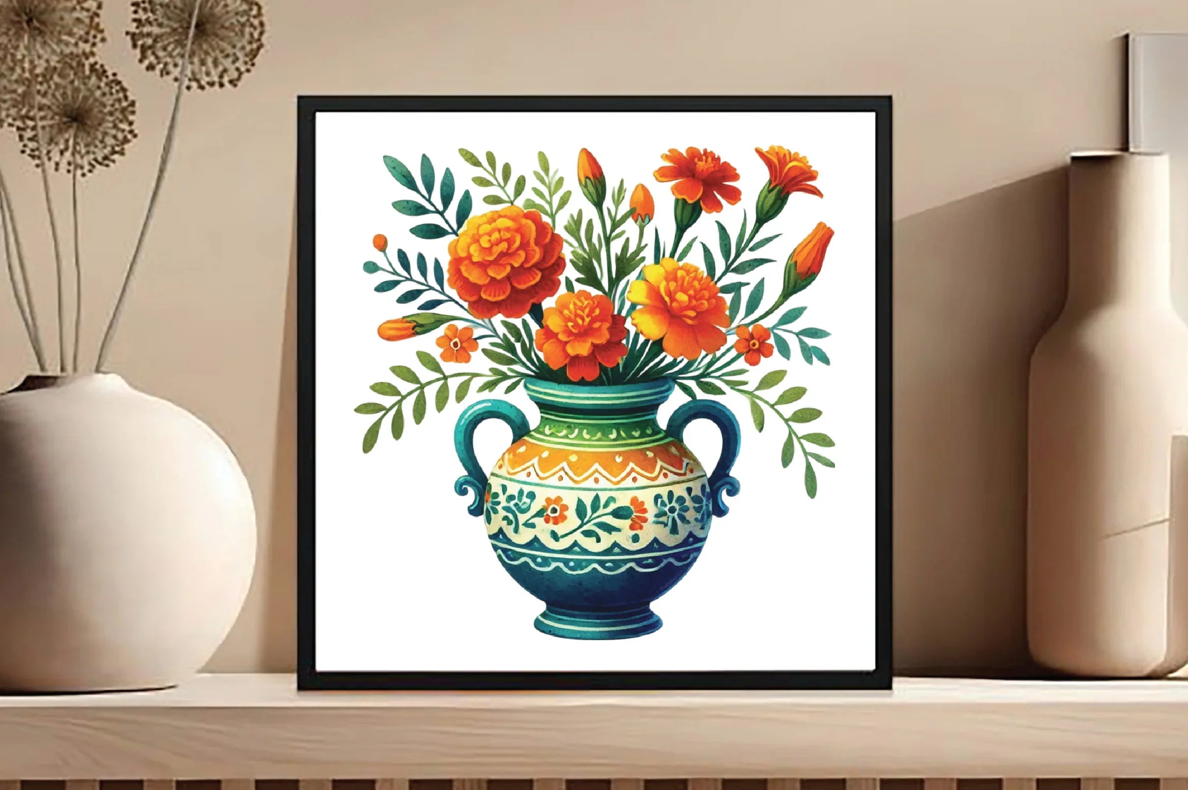 Spring Flowers Vase Clipart Bundle - CraftNest - Digital Crafting and Art