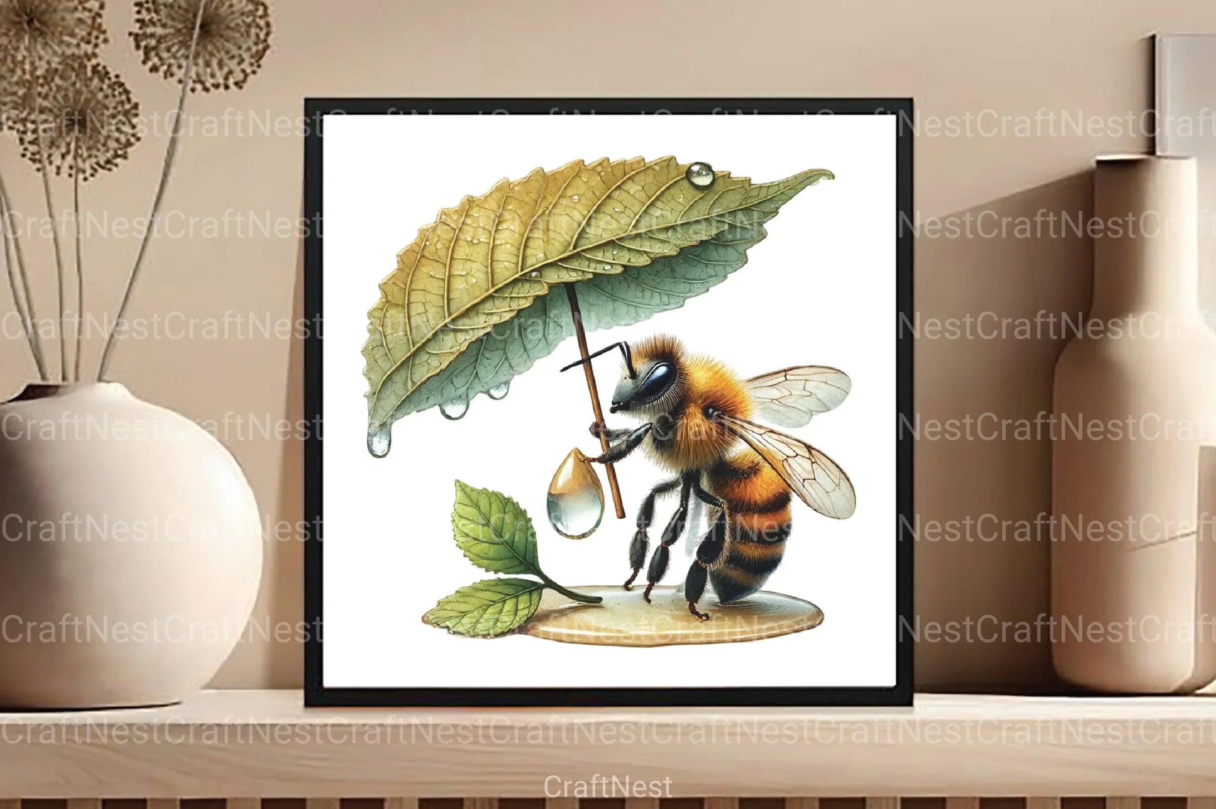 Spring Bees Clipart Bundle 10 - CraftNest - Digital Crafting and Art