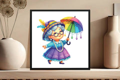 Mardi Gras Grandma Clipart Bundle - CraftNest - Digital Crafting and Art