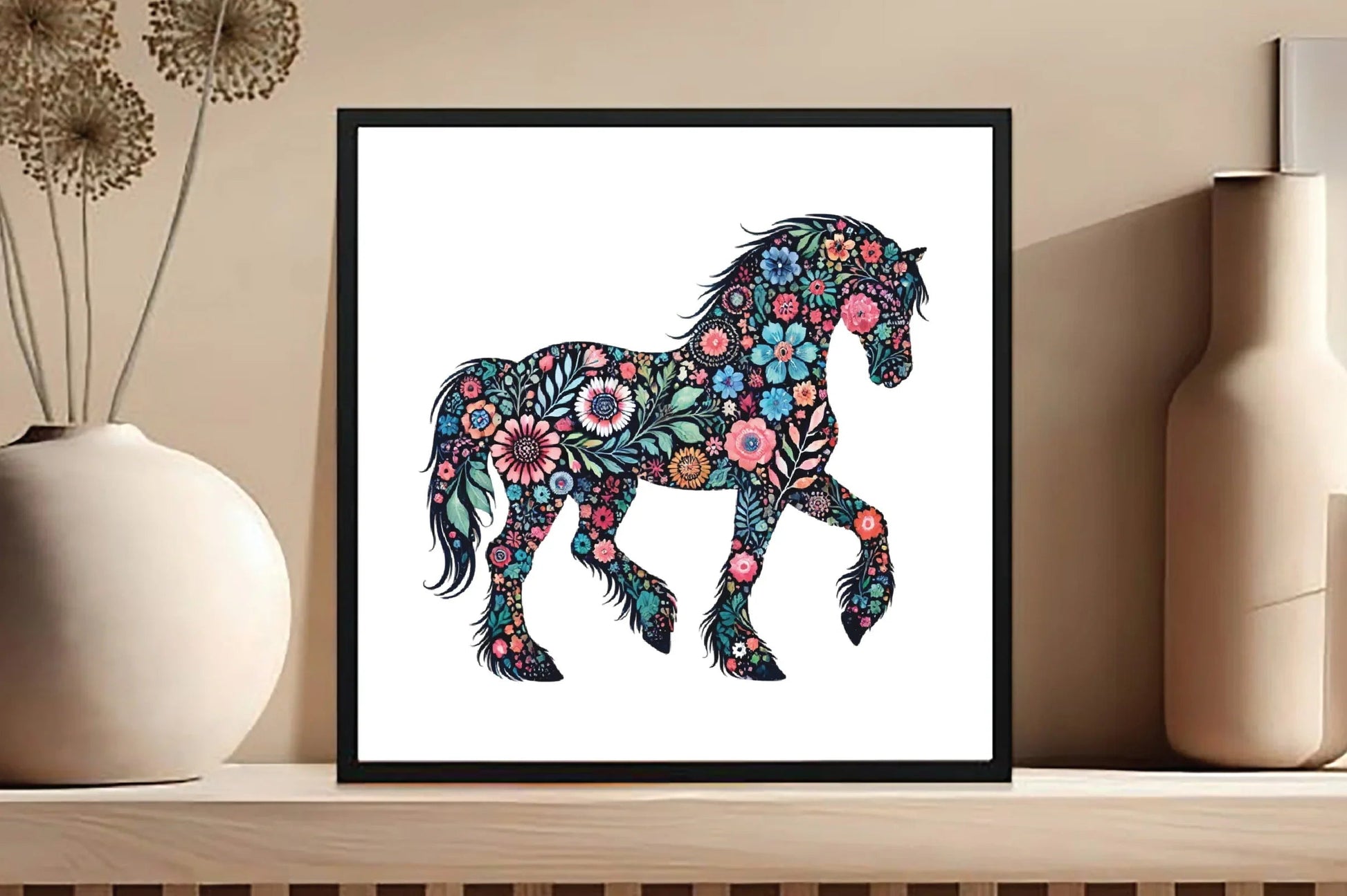 Spring Black Horse Clipart Bundle - CraftNest - Digital Crafting and Art