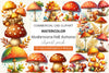 Mushrooms Fall Autumn Clipart Bundle